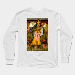 The Deceased Dimas by Frida Kahlo Long Sleeve T-Shirt